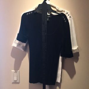 White House Black Market fitted sweater tops